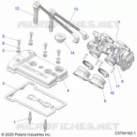 ENGINE, THROTTLE BODY AND TAPA DE LA VÃLVULA