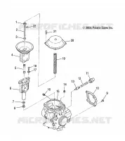 MOTOR, CARBURADOR, UPPER