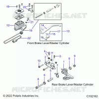 BRAKES, BRAKE LEVERS AND CILINDRO MAESTROS