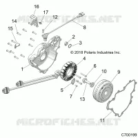 ENGINE, STATOR AND VOLANTE