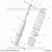 SUSPENSION, SHOCK TRASERO
