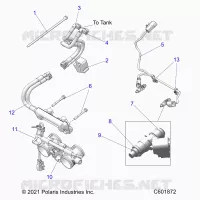 SISTEMA DE COMBUSTIBLE, RAIL, LINES AND THROTTLE BODY