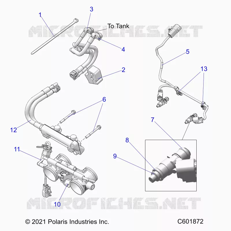SISTEMA DE COMBUSTIBLE, RAIL, LINES AND THROTTLE BODY