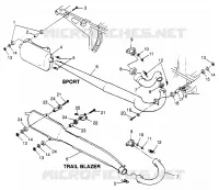 SISTEMA DE ESCAPE Sport 400L W97BA38C and Trail Blazer W97BA25C (4940124012A011)