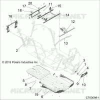 CHASSIS, MARCO PRINCIPAL AND SKID PLATES