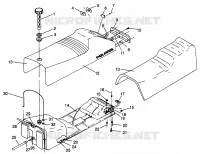 ASIENTO Y TANQUE DE GAS 500 CARB 0962764, 500 CARB SKS 0962564,  EUROPEAN 500 CAR (4931873187A007)