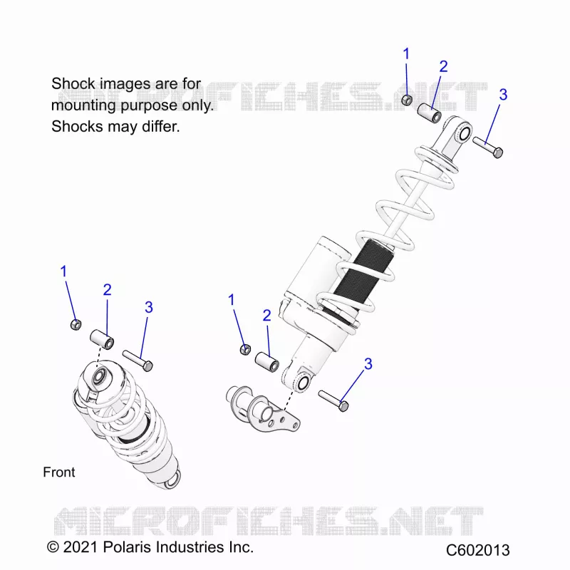 SUSPENSION, MONTAJE DE DESCARGA, REAR SUSP.