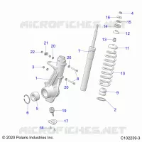 SUSPENSION, PUNTAL DELANTERO