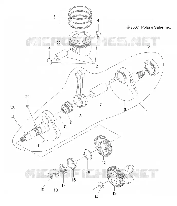 MOTOR, CIGUEÑAL AND PISTÓN