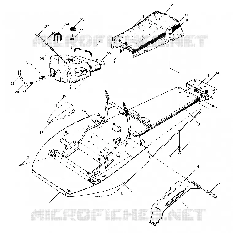 CHASIS AND ASIENTO StarTrak Updated 2/90 (4916811681003A)