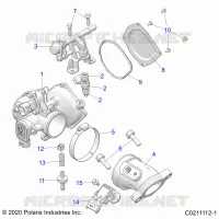 ENGINE, CUERPO DE MARIPOSA AND FUEL RAIL