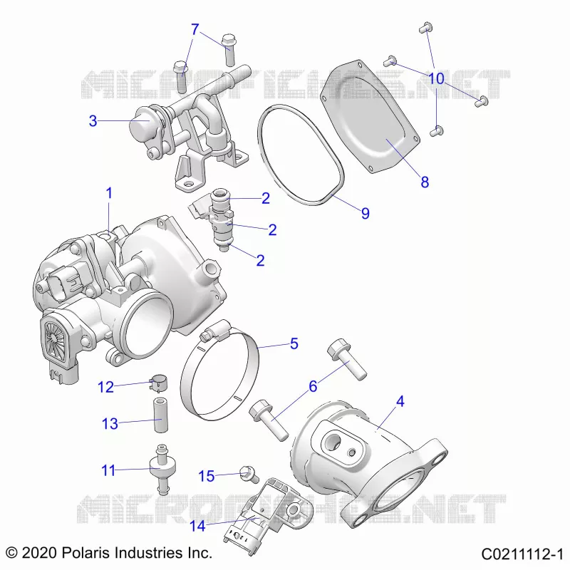ENGINE, CUERPO DE MARIPOSA AND FUEL RAIL