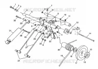 TRASERO ARM PAR 500 INDY 0982764(A)(B) and EUROPEAN 500 INDY E982764A (4942104210B010)