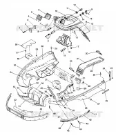 NOSEPAN y consola ASSEMBLY LITE GT/0933133 and STARLITE GT/0933127 (4923232323003A)