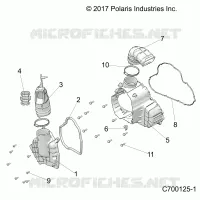ENGINE, ALTERNADOR  COVER HVAC