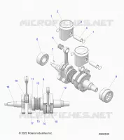 ENGINE, PISTON AND CIGUEÑAL