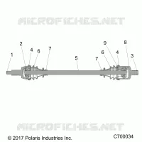 TREN, FRONT HALF SHAFT