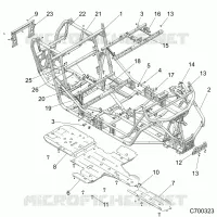 CHASSIS, MARCO PRINCIPAL AND SKID PLATES