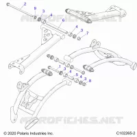 SUSPENSION TRASERA CONTROL ARM, MOUNTING
