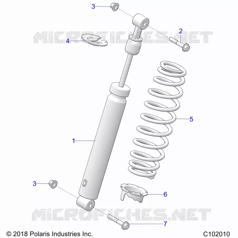 SUSPENSION, SHOCK TRASERO