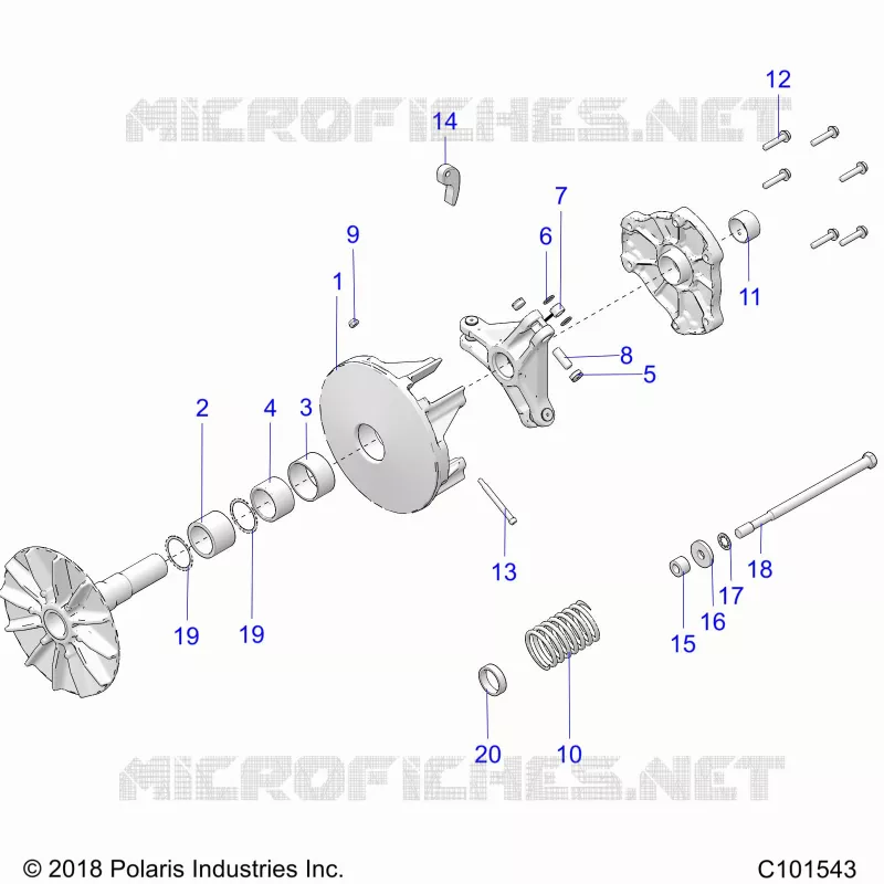 TREN, PRIMARY CLUTCH