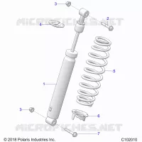 SUSPENSION, SHOCK TRASERO