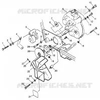 CAJA DE ENGRANAJES Y FRENO DE MONTAJE Sport 400L W97BA38C and Trail Blazer W97BA25C (4940124012C001)