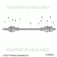 TREN, FRONT HALF SHAFT