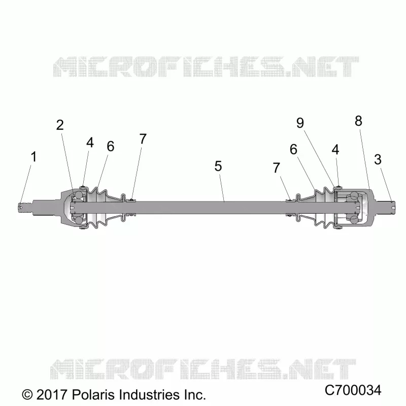 TREN, FRONT HALF SHAFT