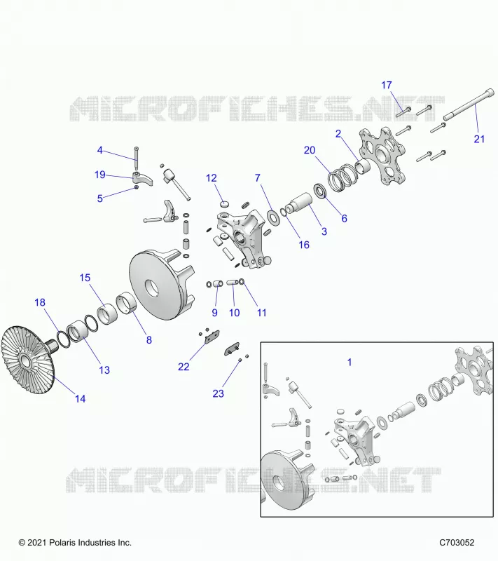 TREN, PRIMARY CLUTCH