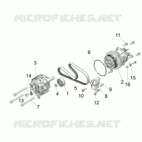 ENGINE, ALTERNADOR AND COMPRESSOR