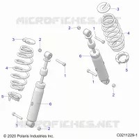 SUSPENSION TRASERA SHOCK AND MOUNTING