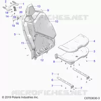 ASIENTO ASM. REAR, STANDARD