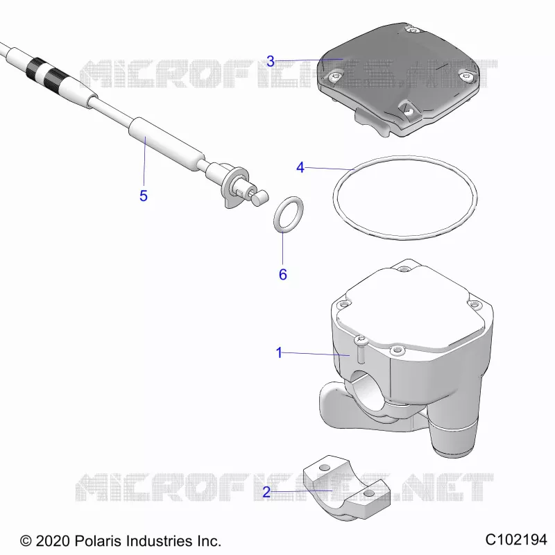 GOBIERNO, CONTROLS, THROTTLE ASM. AND CABLE