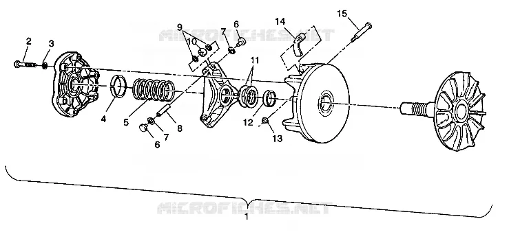 Embrague ASSEMBLY 6X6 350L W938739 (4924062406031A)