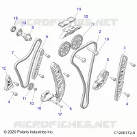 ENGINE, TIMING AND OIL CADENA DRIVES