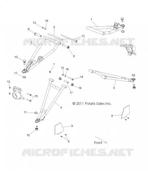 SUSPENSIÓN DELANTERA CONTROL ARMS