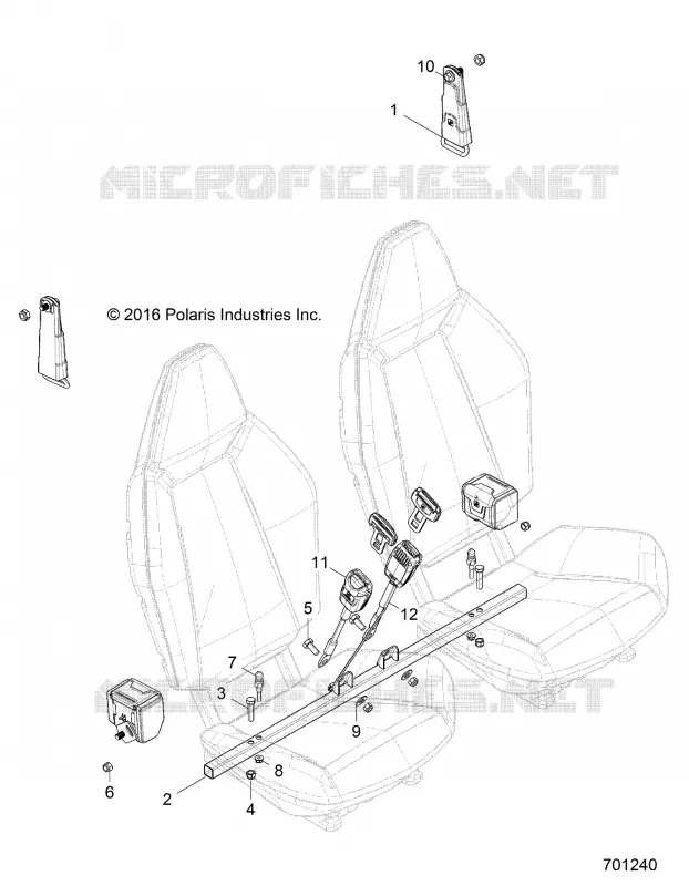 ASIENTO MOUNTING AND BELTS