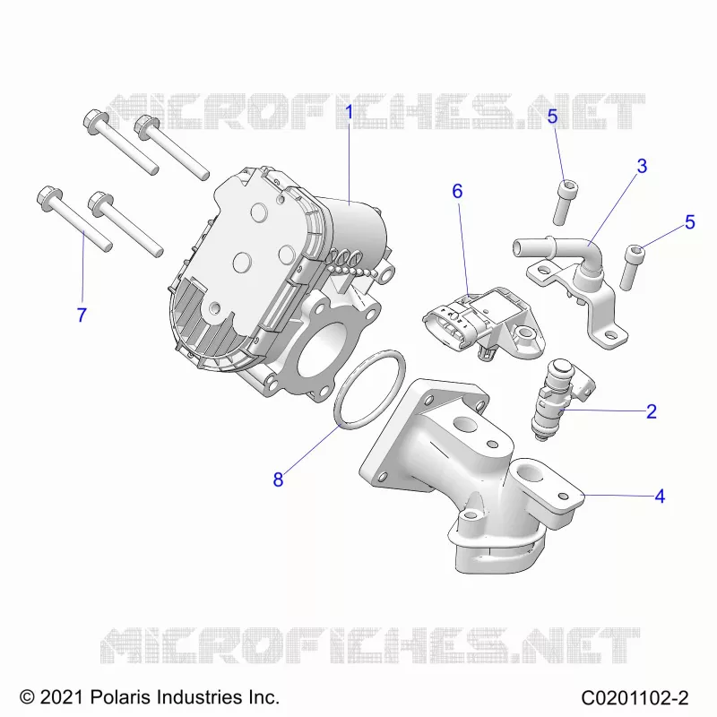 ENGINE, CUERPO DE MARIPOSA AND FUEL RAIL