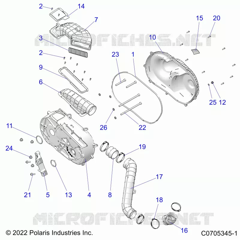 TREN, CLUTCH COVER AND DUCTING