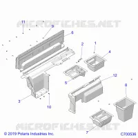 CARROCERÍA POSTERIOR CLOSEOFF/STORAGE (PREM PREP AUDIO ROOF)