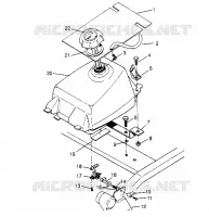 MONTAJE DEL DEPÓSITO DE COMBUSTIBLE Sportsman 4x4 W948040 (4926842684A011)