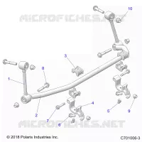 SUSPENSION, FRONT BARRA ESTABILIZADORA- Z21N4E99AC/AK/BC/BK/K99AP/AG/BG/BP (C701006-3)