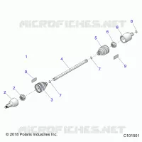 TREN, DRIVE SHAFT, FRONT