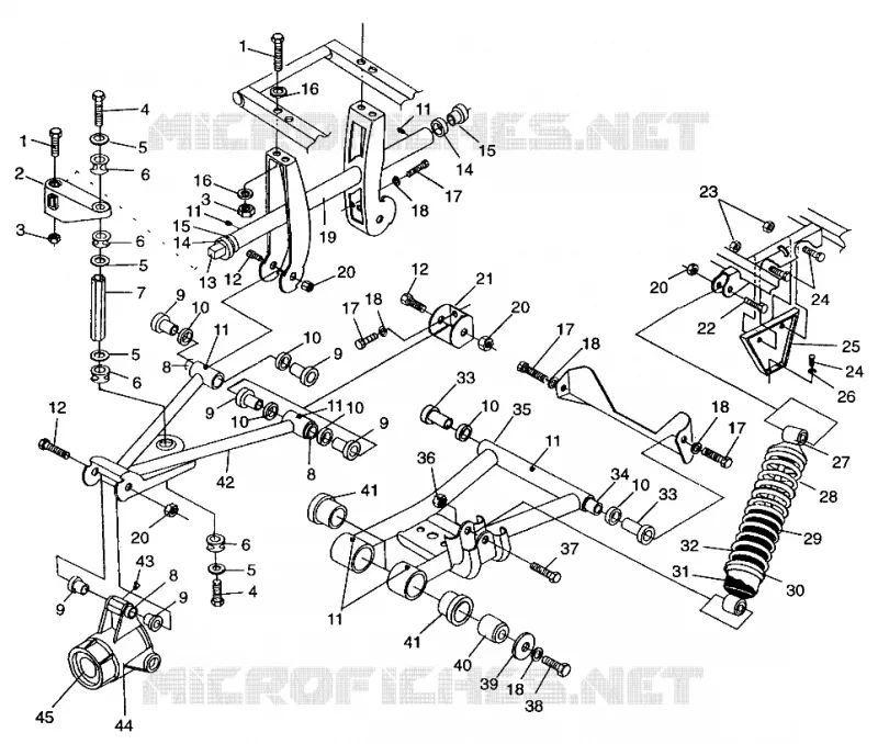 SUSPENSIÓN TRASERA SPORTSMAN 500 W969244 AND SWEDISH SPORTSMAN 500 S969244 (4936093609C005)