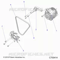 ENGINE, ENGINE, ALTERNADOR, FAN AND BELT