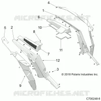CARROCERÍA POSTERIOR FENDERS AND BEZELS- Z23NAE99A/99B (C700248-8)