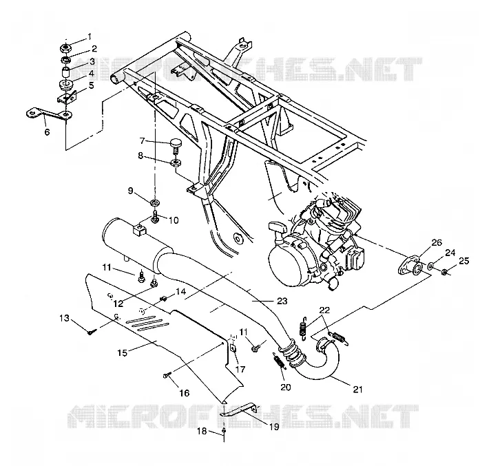 SISTEMA DE ESCAPE Sportsman 4X4 / W938039 (4926382638006A)