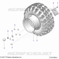 RUEDAS, REAR -A19HAA15N7 (101426-2)