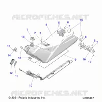SISTEMA DE COMBUSTIBLE, FUEL TANK ASM.
